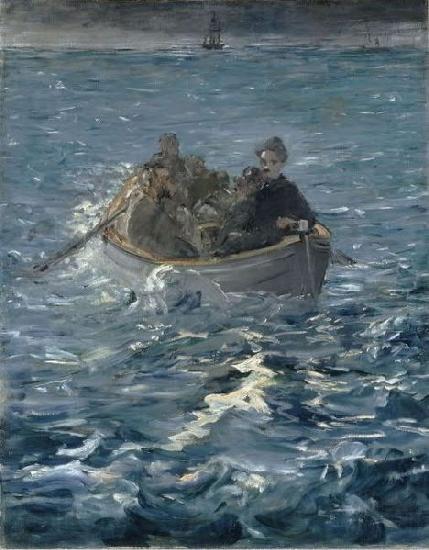Edouard Manet L'Evasion de Rochefort Norge oil painting art
